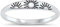 Joyara Sterling Silber 925 Sonne Ring