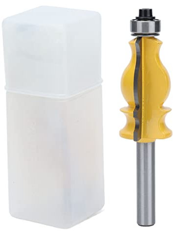 Router Bits 1/4 Shank, Architectural Molding Router Bits Set, 8mm Shank Handrail Milling Cutter, Woodworking Milling Cutter Tools, Carbide CNC Router, 8mm Shank 28mm(fishtail armrest milling cutter)