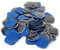 80pcs Pneu Patch Crevaison Réparation Caoutchouc Bâton Outil 45x45mm Universel Pneu Réparation Patch pour Voiture Moto Pneu Crevaison Réparation Patch