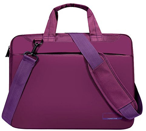 Bcowtte Laptop bag case 15 inch Nylon shoulder computer bags Waterproof Messenger Women men Notebook bag(Purple No )