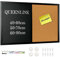 QUEENLINK Tableau Combiné Avec Tableau À Craies Magnétique Et D'Affichage En Liège 50 x 70 cm D'Affichage Cuisine Magnétique Memoboard
