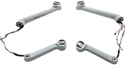 SeiZed Ersatzteile for DJI Mavic MINI 3 PRO Vorder-/Hinterarme, Roll-/Gierarmabdeckung, Motor, Gummi, PTZ-Kabel, ESC-Kabel, 7-in-1-Flexkabel (Color : 4 in 1 Arm Set)