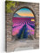 MuchoWow© Leinwand Bilder 30x40 cm Wanddeko Wohnzimmer Aesthetic Room Decor Deko Zimmer Wandbilder Modern Fotogeschenke Lavendel - Abend - Fensterblick - Blumen