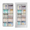 Jiqven Hängeorganizer 2 Stück Hängeregal Organizer mit 10 Netztaschen,Kuscheltier aufbewahrung kleiderschrank Wand hänge spind Organizer Schrank bad tür camping(grau)