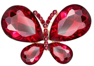 Vintage Femmes Rhinestone Broche Broche Papillon En Cristal Décoration De Blazer Accessoires En Alliage Pour Vêtements Animaux