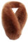 iSpchen Frau Pelzschal Fuchs Pelzkragen Kragenschal Luxuriöser Damen Plüschkragen Flauschig Pelzschal Fellkragen Wärmer Wintermantel Pelzschal Fauxpelzkragen,Braun