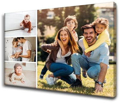 GP TONER Ihr BILD auf Leinwand Personalisierte Multi Foto EIGENES FOTO Geschenke Wunschmotiv Kunstdruck Bild Collage Foto 50x40