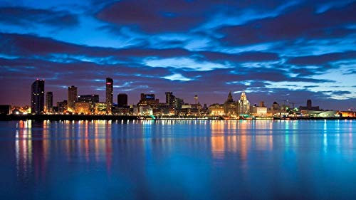 ANSNOW Marvel 1000 Piece Jigsaw Liverpool Bluepaintings 50X70Cm