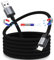 Magtame Magnétique Cable i-Phone 1m, Enroulé Cable Chargeur i-Phone Certifié MFi Câble Light-ning avec Connecteur Résistant Fil Charge Rapide Compatible avec i-Phone 14/13/12/11/Pro Max/XS/XR/X/8/7