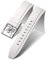 BINLUN Bracelets de Montre en Silicone à Libération Rapide 18mm 19mm 20mm 21mm 22mm 24mm Sport Remplacement Bracelets pour Montres Connectées en Caoutchouc pour Homme et Femme (18mm, Blanc)