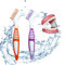 FloraVigo Paquet de 2 brosses à dents pour prothèses dentaires, mini brosse à dents, tête de brosse à double angle, brosse de nettoyage de prothèse ergonomique portable(Vert+orange)