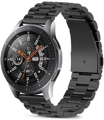 WindRen Metallo Cinturino Compatibile con Samsung Galaxy Watch 3 45mm/Galaxy Watch 46mm/Huawei GT 2 46mm, 22mm Sportivi Cinturino in Acciaio Inossidabile per Samsung Gear S3 Frontier per Uomo Donna.