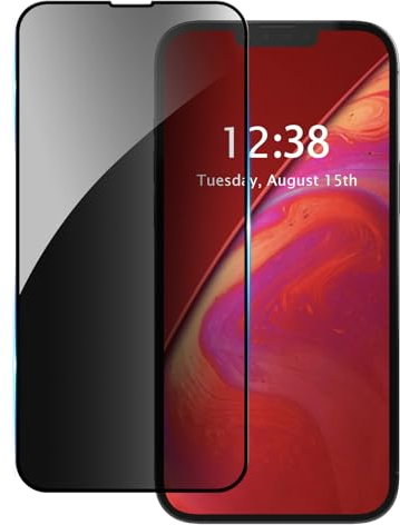 AKABEILA [1 Piezas Protector Pantalla Privacidad para iPhone 11/XR 6.1 Pulgadas Película Cristal Vidrio Templado Antiespia Cobertura Completo Antiarañazos