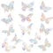 4 Sheets/56pcs Prism Butterfly Anti-Collision Window Bird Stickers, SunCatcher Rainbow Spaces Static Clings for Bird Strike Prevention