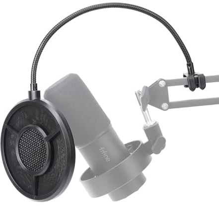 YOUSHARES 6-Lagen Popschutz für K688 – Mikrofon Pop Filter Schallschutz kompatibel mit Fifine K688, Metall Windschutz Pop Schutz Windshield Unterbindet P, S und T laute