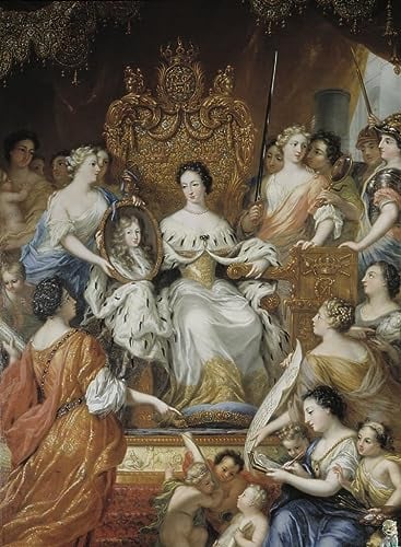 PSVDCTOO Gefeiert Wall Art Leinwand Leinwand Malerei Allegory of the Regency of Ulrique Eleonore of Denmark by David Klöcker Ehrenstrahl Für Zimmer60x90cm