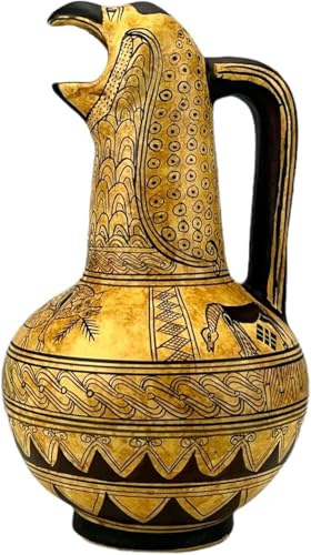 Archaischer kykladischer Keramikkrug Griffin-Kopf, antike griechische Vase, British Museum
