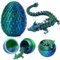 QINGZHI 3D-gedrucktes Drachenei - Geheimnisvolle Drachen Spielzeug - Realistische Beweglicher Drache - Flexible Gelenke - berraschung Easter Dracheneier - Heim und Brodekoration oder
