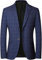 Veste de Sport pour Hommes Mode Classique décontracté Blazer à Carreaux élégant Formel Vacances Bureau Affaires Travail Mariage invité fête Blazer (Bleu,XL)
