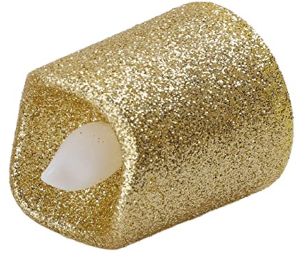 LED-Teelicht-Teelicht, 12 Stück, LED-Teelicht, Goldenes Warmes Licht, Flammenlose Lichtkerze für Weihnachten, Geburtstag, Party