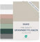 Dreamzie Spannbettlaken 140x200 cm - 35 cm Tiefe Tasche - 100% Mikrofaser Bettlaken - Beige, Schadstoffgeprüft(Oeko TEX), Bettlaken mit Gummizug