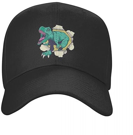 AIETPOIJ Basecap Dinosaurier 3D T Rex Baseballkappe Outdoor Herren Damen Verstellbare Dino Papa Mütze Sommer Snapback Hüte Trucker Caps