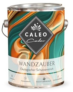 Caleo Color Wandzauber Schutzanstrich transparent, 2,5 Liter - ökologisch, diffusionsoffen, macht Wände feucht abwischbar