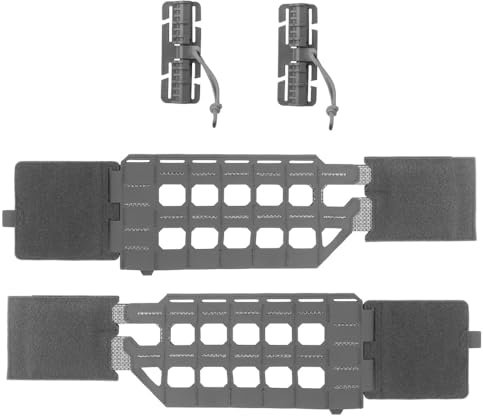 Peminkoo Taktischer Plattenträger Kummerbund MOLLE Gürtel AgiIit Style KZ Weste Gürtel Adapter Airsoft Jagdausrüstung Robust (Grey)