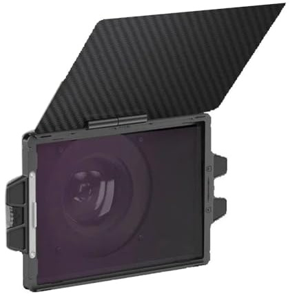 Puleuroy Matte Box mit 4 X 5,65 Filterfach Aus Kohlefaser für Spiegellose DSLR-Kamera mit 67/72/77/82 mm Objektiv