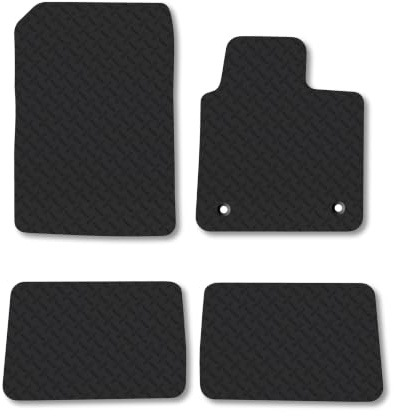 Renault Twingo (2007-2014) 5mm Rubber Car Mats | Heavy Duty Rubber Tailored Fit Floor Mats Full Coverage Durable Waterproof Accessories Easy Clean Anti Slip Made in the UK
