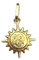 CIONDOLO SOLE IN ORO GIALLO 18 KT + COLLANA LACCIO IN OMAGGIO