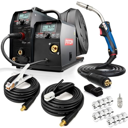PATON ProMIG 270A MIG Welder 3-in-1 Pulse Welding Machine MMA/TIG Lift 400V | 4-roller wire drive, adjustable inductance, brazing support, aluminium wire mode, VRD, 2T/4T, IGBT inverter