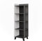 Vicco Badregal Karen, Anthrazit/Weiß, 40 x 128 cm mit 4 Fächern