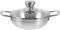 KOMBIUDA Padella Wok in Acciaio Inox Coperchio E Doppi Manici Per Cucina Domestica Resistente Calore Per Preparare Alimenti Vari Di Mare