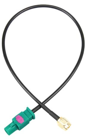Cable Fakra Z Macho a SMA Macho, Adaptador de Antena Coche 30 cm, para Coche Estéreo Android Unidad Principal Navegación GPS FM Am Radio Sirius XM Radio satelital 4G LTE Tel Telemática Módulo Bluetoo