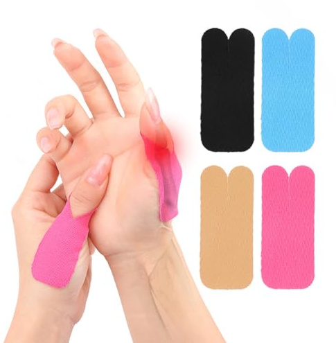 KIRZAX 40 vorgeschnittene Daumenstützbandagen, intramuskuläre Pflaster, geeignet für Hallux valgus, vorgeschnittene intramuskuläre Pflaster, geeignet für Zehen, elastische Daumenschutzbandagen