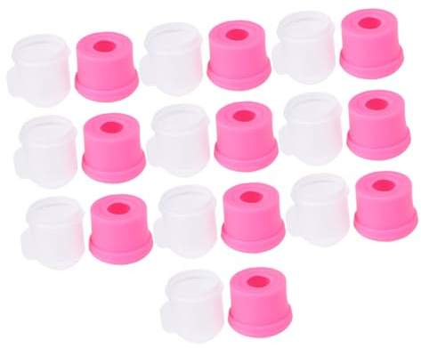 SOESFOUFU 10PCS Nail Soaker Covers for Manicure Tools PP Material Nail Polish Remover Caps Reusable UV Gel Removal Accessories