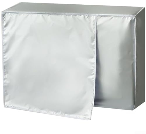 Housse résistante aux intempéries pour climatiseur extérieur, protège contre le soleil, la pluie et la poussière, fabriquée à partir de tissu polyester pour prolonger la durée de vie de l'unité (1)