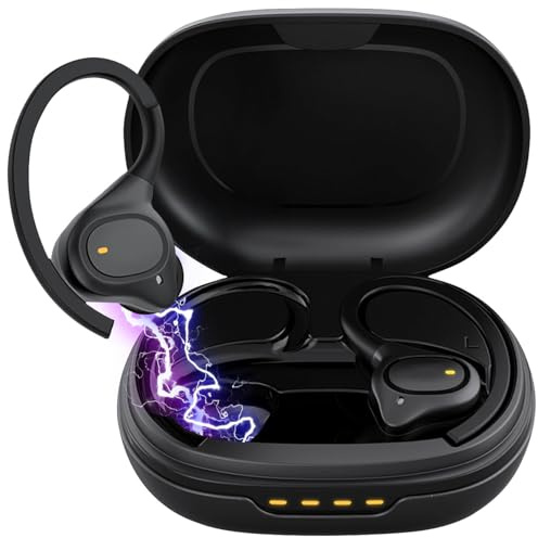auvisio Sportohrhörer: Kabellose In-Ear-Kopfhörer, Bluetooth 5.3, wasserdicht IPX7, Ladecase (Sportkopfhörer, Schwimm-Kopfhörer Bluetooth, Trainer)