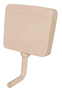 Belvit WC Spülkasten 3-9L Aufputzspülkasten, Bahama Beige | geräuscharm & wassersparend, Start-Stopp-Funktion, 3-fach Anschluss, Komplettset