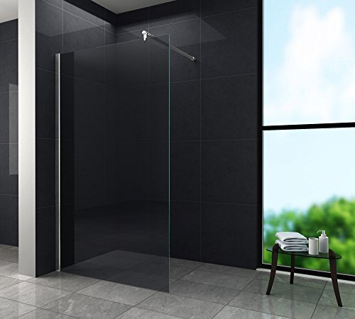 10 mm Duschwand AQUOS-SMOKE 140 x 200 cm