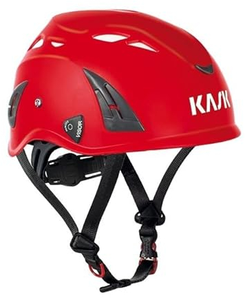 KASK SUPERPLASMA AQ INDUSTRIESCHUTZ -UND KLETTERHELM (ROT) | INKLUSIVE SCHUTZBRILLE (SCHWARZ)