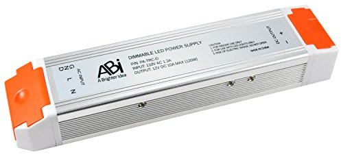 Abi alimentation 12 V Driver Triac Dimmable Transformateur pour LED Bande Ruban Flexible Lumineux (fonctionne avec variateurs Standard Wall), PA-TRC-D