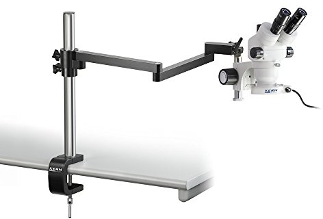 Stereomikroskop-Set [Kern OZM 952] Vordefiniert mit Universalständer und Beleuchtung für Ihren funktionalen Arbeitsplatz, Tubus: Binokular, Objektiv: 0,7x - 4,5x, Beleuchtung: 4,5W-LED-Ringlicht