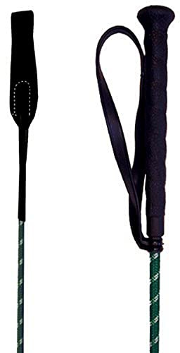 Intrepid International Hunter Green Striped Riding Crop with Loop - High-Performance, Durable Horseback Riding Crop for Precision Control and Comfortable Handling, 29