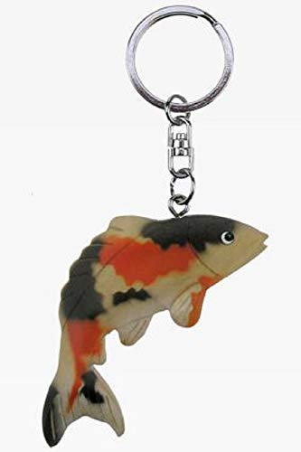 Koi Fisch Nishikigoi Karpfen * Schlüsselanhänger aus Holz