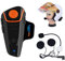 Fodsports BT-S2 Bluetooth Motorrad Intercom Headset Wasserdicht Helm Gegensprechanlage Wireless Sprechanlage mit 1000m, GPS, FM Radio, MP3 Player, Verbinden bis zu 3 Reiter (1 Packung hartes Kabel)
