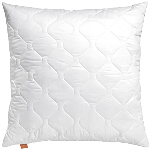 sleepling 2er Set Basic 100 Kopfkissen, 40 x 70 cm, Ökotex, waschbar bis 60 Grad, Made in EU, Füllmengengarantie, Größengarantie, weiß