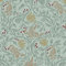 Melody Jane Dolls House Birds & Berries Green Miniature Print Wallpaper 1:12 Scale