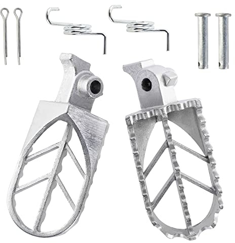 QAZAKY TaoTao Extreme Repose-pieds de rechange en acier inoxydable pour XR50R XR70R XR80R XR100R CRF50 CRF50F CRF70 CRF70F CRF80 KLX110 Motocross 50cc 70cc 90cc 110cc 125cc Dirt Bike TaoTao Extreme